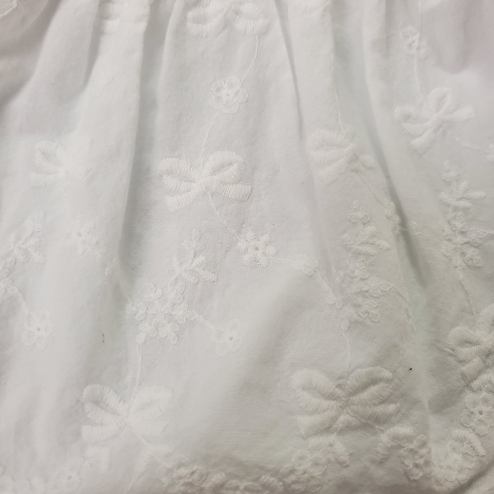 Altard State Womens Sleeveless Babydoll V Neck Cropped Top Size XS White Bow - Picture 6 of 11